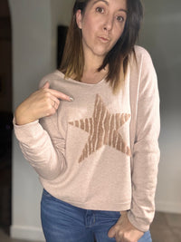 Pull rose poudré HOLLYWOOD
