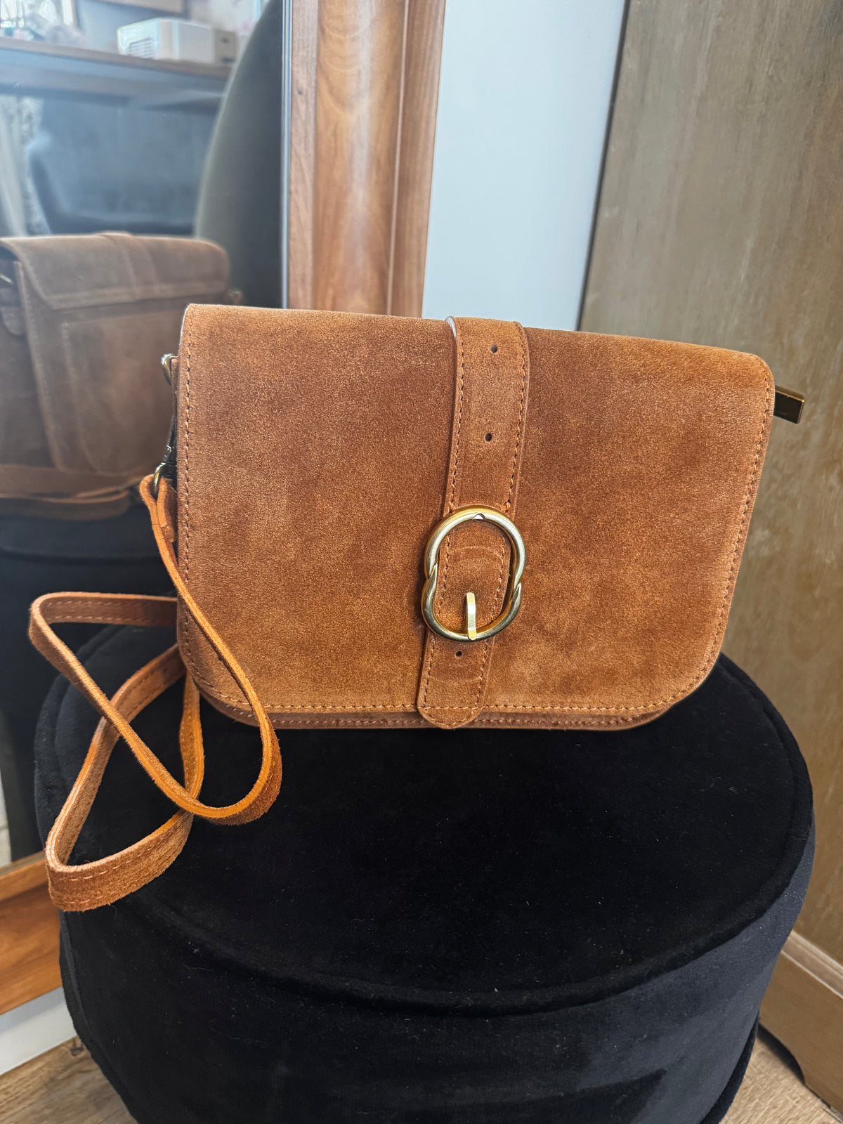 Sac en cuir camel ENZO
