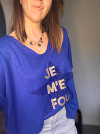 Pull bleu roi MIKE