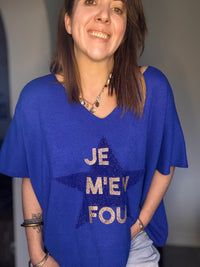 Pull bleu roi MIKE