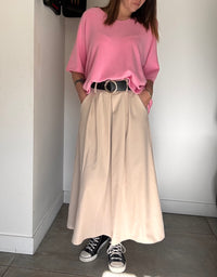 Jupe beige AURELIE