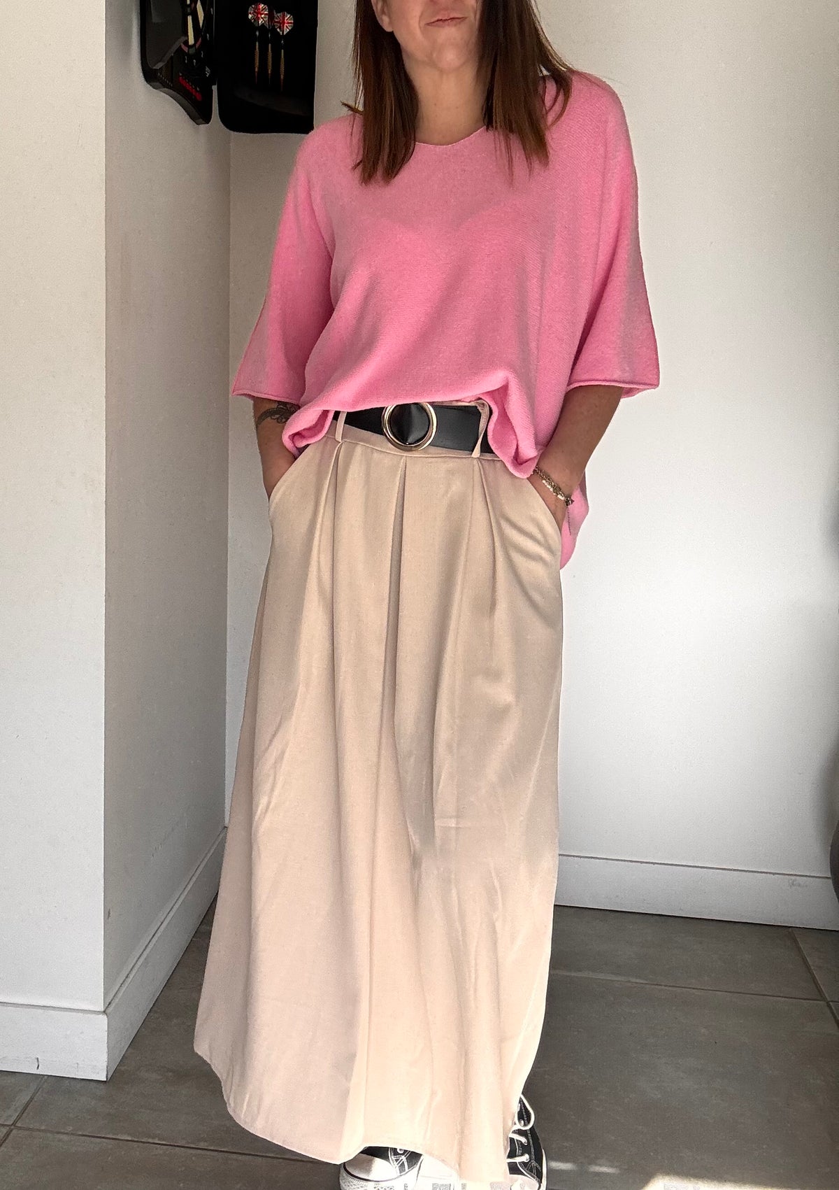 Jupe beige AURELIE