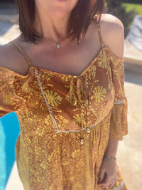 Robe KAFRINE jaune doré