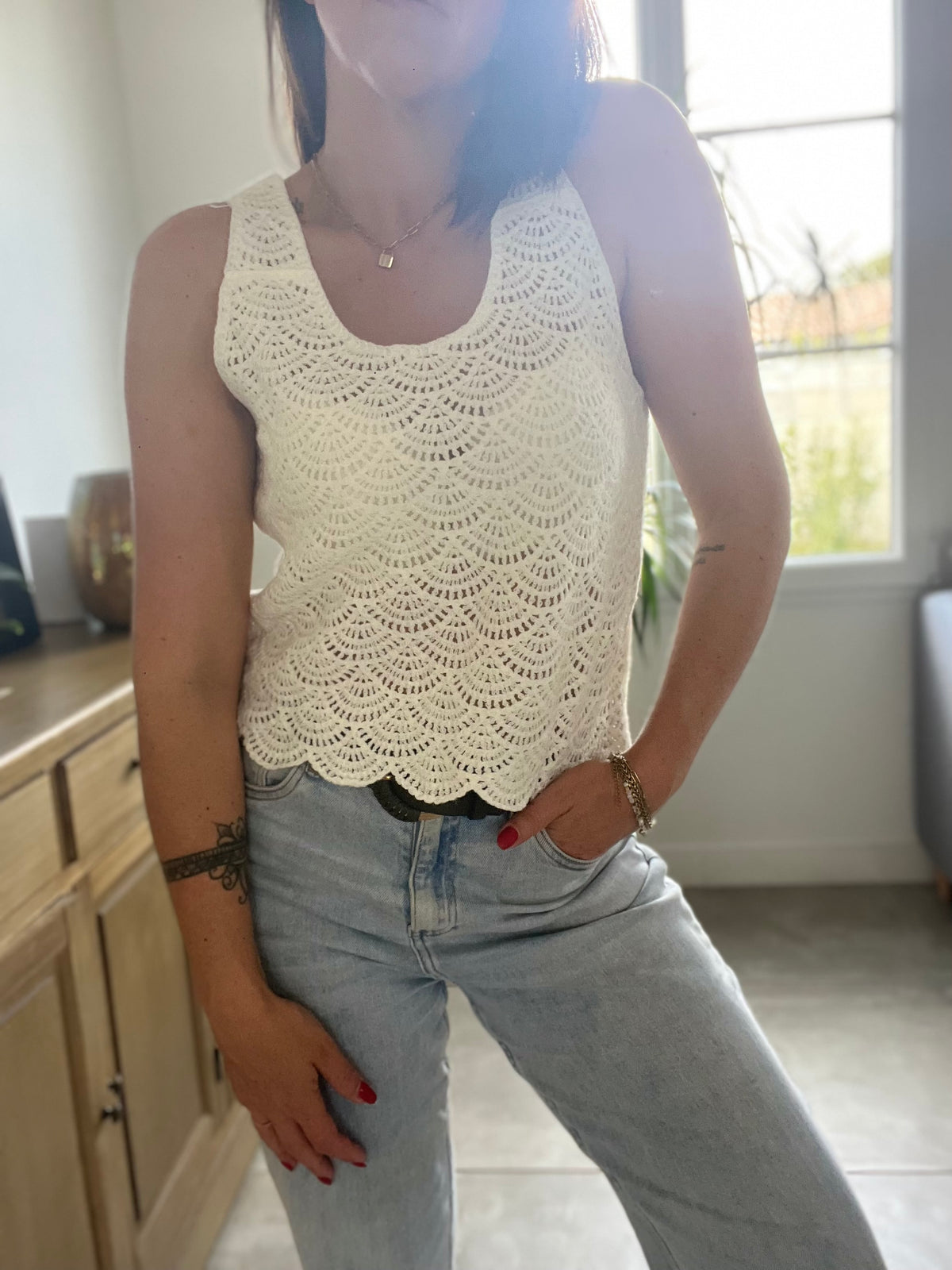 Top en crochet VENISE