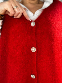 Gilet sans manches rouge JANE