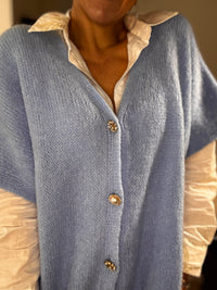 Gilet sans manches bleu JANE