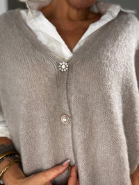 Gilet sans manches taupe JANE