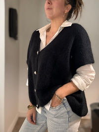 Gilet sans manches noir JANE