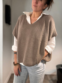 Pull taupe LUKE