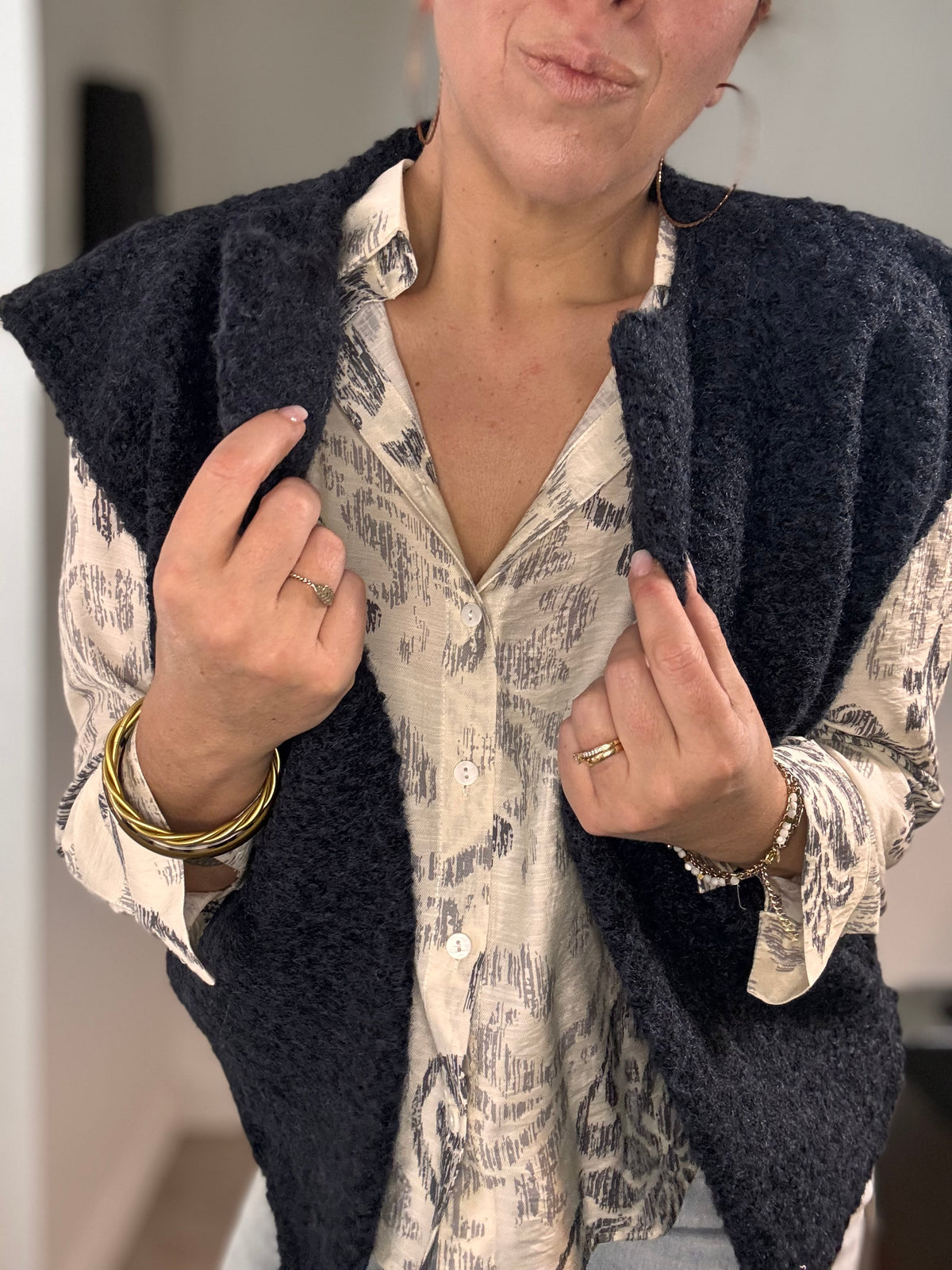 Gilet sans manches bleu marine SEB